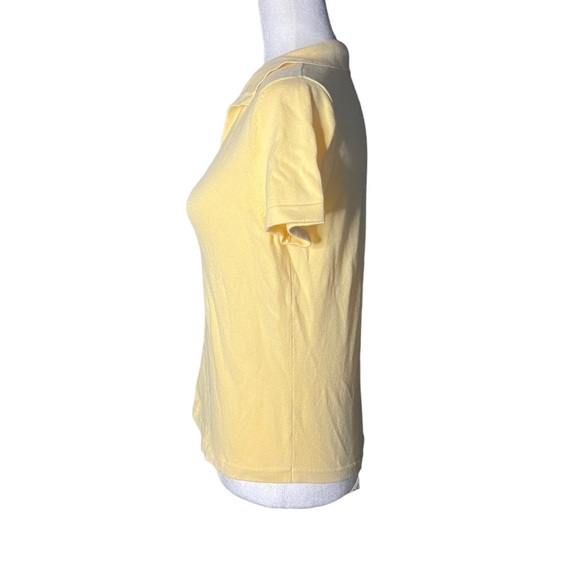 Light Yellow Talbots Knit Cotton-Blend Polo Small - Picture 3 of 5